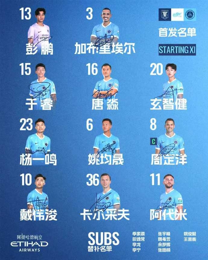 ?深圳新鹏城客战山东泰山首发阵容出炉！